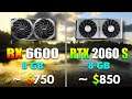 RX 6600 vs RTX 2060 SUPER | PC Gaming Benchmark Tested