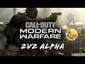 THE FIRST FOOLS IN HISTORY TO RAGE QUIT ON THE ALPHA | CALL OF DUTY : Modern Warfare 2V2 ALPHA