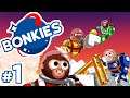 Bonkies - #1 - ROCKET MONKEY ROBOTS! (4-Player Gameplay)