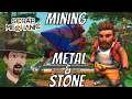 Building A Mining Car For Early Game Metal And Stone!- Scrap Mechanic Survival Ep. #3