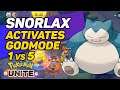 Have you seen Snorlax in God Mode | Pokemon Unite