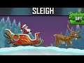 Hill Climb Racing - Sleigh - Car Gameplay Review (Android-iOS) #shorts