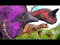 Massiva Família de Carnotauros: Caçada a Mãe + Filhote Shantungosaurus! The Isle Realismo Dinossauro