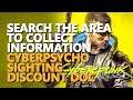 Search the area to collect information Cyberpunk 2077 Cyberpsycho Sighting Discount Doc