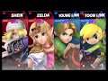 Super Smash Bros Ultimate Amiibo Fights   Request #3833 Sheik & Zelda vs Young & Toon Link
