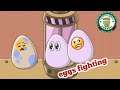 Crazy dino park eggs fighting for hatching #short