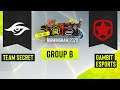 Dota2 - Team Secret vs. Gambit Esports - Game 2 - ESL One Birmingham 2020 - Group B - EU