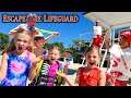 Escape the Lifeguard for 24 Hours!!! Stella's Dad is the Lifeguard!