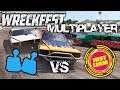 Wreckfest Crash Battle  - JustLiam vs ele - Multiplayer Demolition Derby and Banger Racing