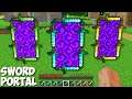 The NEWEST WAY TO BUILD A SWORD PORTAL in Minecraft ! SECRET PORTALS OF SWORDS !