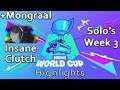 Fortnite World Cup *Week 3* Mongraal Shows Why He Is The Best! *CLUTCH*