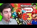 My FULL Nintendo E3 2021 Reaction!! Metroid, Botw 2, & MORE!
