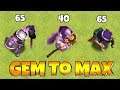 NEW LEVELs!! MAX HERO lvl 65!! "clash of clans" Gem to MAx!!