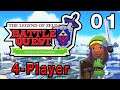 Nintendo Land Zelda Battle Quest (4 Player) Part 1: 3 Swords, 1 Archer