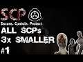 What if All SCPs Were 3x Smaller? | SCP Containment Breach | 3x Smaller SCPs Challenge #1