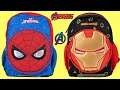 AVENGERS Ironman & Spiderman Back to School Back Pack Surprises & Supplies