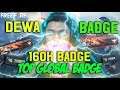 DEWA BADGE BELI 160RIBU BADGE AUTO TOP GLOBAL 1!- FREE FIRE INDONESIA