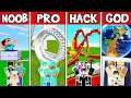 Minecraft: ROLLERCOASTER BUILD CHALLENGE - NOOB vs PRO vs HACKER vs GOD in Minecraft Animation
