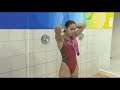 Paola Espinosa One-Piece Red Swimsuit Shower Scene