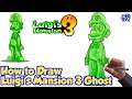 How to Draw Luigi's Mansion 3 Gooigi | Easy Step by Step Drawing
