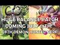 Huge balance patch coming July 14th! (Hearthstone Ashes of Outland fifth Demon Hunter nerf)