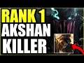 IS PYKE THE #1 COUNTER TO THE NEW CHAMPION "AKSHAN"? THE RANK 1 PKYE SHOWS YOU HOW TO COUNTER AKSHAN