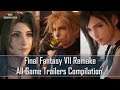 Final Fantasy VII Remake - All Game Trailers Compilation (2015 - 2019)