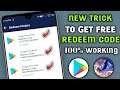 New play store redeem code app 2021 | Earn free Rs 400 without investment | Install and earn