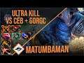 MATUMBAMAN - Sven | ULTRA KILL | vs Ceb + Gorgc | Dota 2 Pro Players Gameplay | Spotnet Dota 2