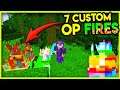 Beating Minecraft But There are OP Custom Fire (Hindi) "7 Custom Super Fires"