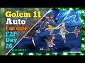 Epic Seven EUROPE GOLEM 11 Auto Team (Carmainerose Hazel Achates Ken) Gameplay Epic 7 EU F2P Day 26
