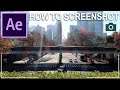 How to Export Single Frame or Screenshot File in Adobe After Effects CC