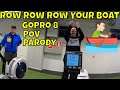 Row Row Row Your Boat parody (Rowing Machine GoPro 8 POV Concept 2)