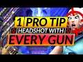 1 BEST TIP for EVERY GUN in Valorant - INSTANTLY HEADSHOT Everyone - Advanced Weapons Guide