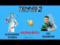 Alexander Zverev vs Kei Nishikori Tennis World Tour 2 Gameplay