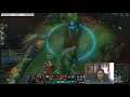 Fiddlesticks:42min in.Your team doesn't do objectives.The enemy team is 5 man elder w fernal soul.