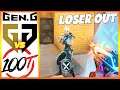 LOSER OUT! 100T vs GEN.G HIGHLIGHTS - VCT Challengers Playoffs NA VALORANT
