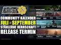 Stählerne Herrschaft Update Release | Community Kalender Juli bis September | Fallout 76