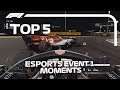 Top 5 Moments | F1 Esports Pro Series 2019 Event 1