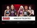 WWE 2K19 Natalya,Ronda Rousey VS Becky,Alexa,Cross 2 VS 3 Handicap Elimination Tag Match