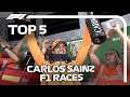 Carlos Sainz's Top 5 Races in Formula 1