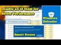 Disable Antimalware Service, Windows Defender and Smart Screen for better Windows Experience
