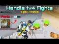 HOW TO HANDLE 1V4 SITUATION IN PUBG MOBILE💥BEST CLOSE RANGE TIPS & TRICKS BATTLEGROUNDS MOBILE BGMI