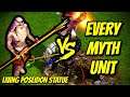 LIVING POSEIDON STATUE vs EVERY MYTH UNIT | Age of Mythology