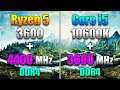 Ryzen 5 3600 + 4400MHz DDR4  vs Core i5 10600K + 3600MHz DDR4