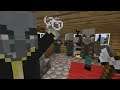 Minecraft running away from skeleton & found save house!