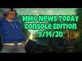 MMO News Today - Console Edition 9/14/20