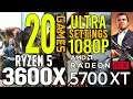 Ryzen 5 3600x + RX 5700XT in 20 games ultra 1080p benchmarks!