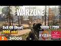 Call of Duty: Warzone | Ryzen 5 3400G with Graficos Radeon RX Vega 11 | 2x8 GB (Dual) 2666 Mhz