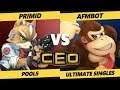 CEO 2019 SSBU - Primid (Fox) Vs. CJFC | AFMBot (Swordfighter, Donkey Kong) Smash Ultimate Tournament
